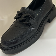 Mocassim Sua Cia 83081-4713 Croc.Preto - Império  Calçados