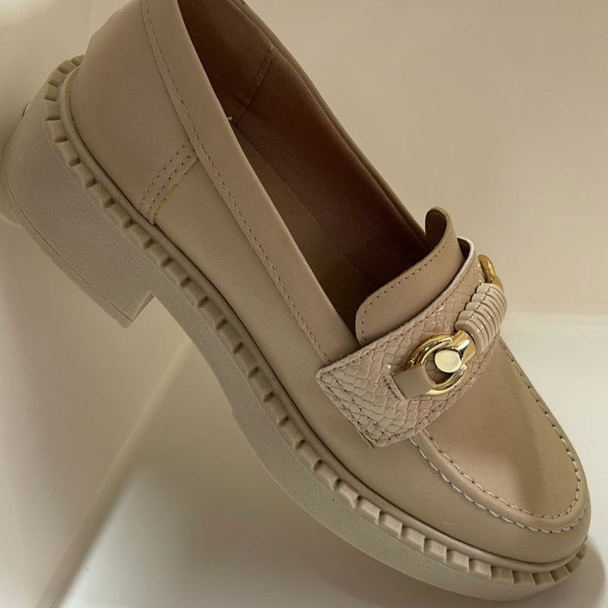 Sapato Loafer Sua Cia Feminino Areia - Império  Calçados